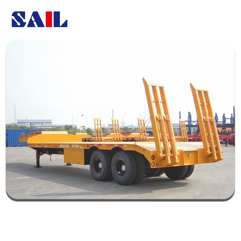 2 Axle Lowbed Semi Trailer