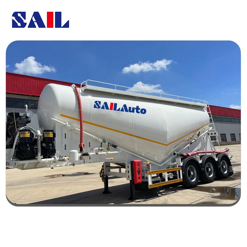 3 Axle Bulk Cement Powder Tank Semi Trailer