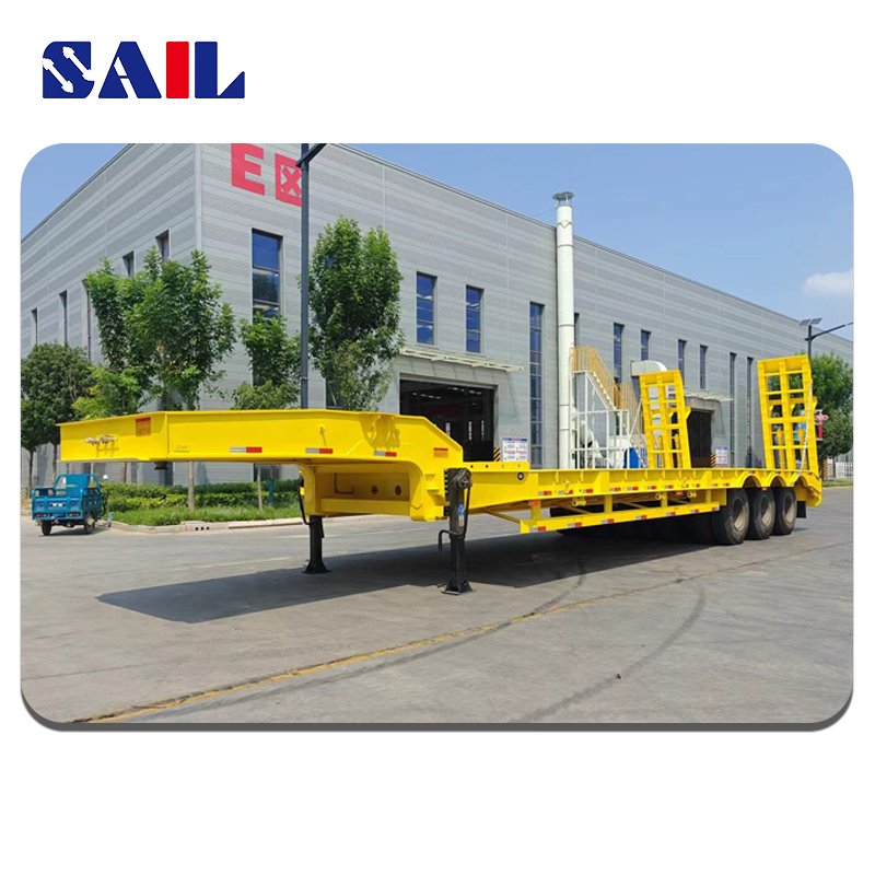Lowbed Semi Trailer 30 Tons 3 Axle